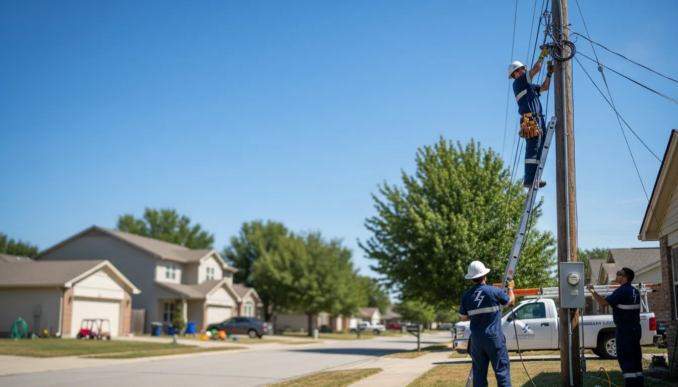 Residential electrician providing installation services in Falls City, OR
